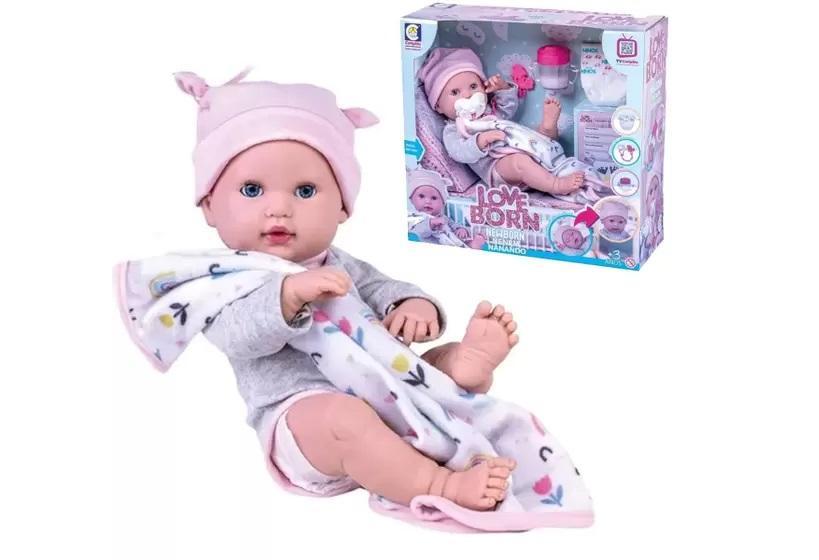 Boneca Reborn Bebê Love Born Nenem Nanando - Cotiplás - 1