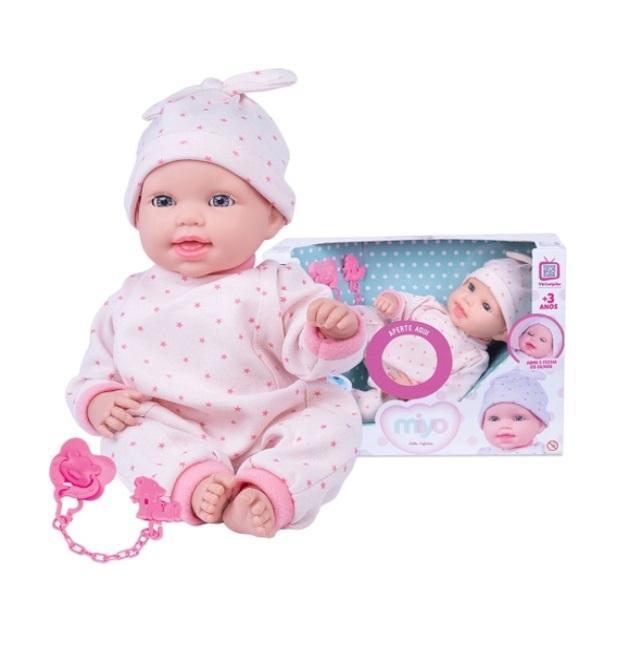 Boneca Miyo Menina - Com Sons de Bebê - Cotiplás - 1