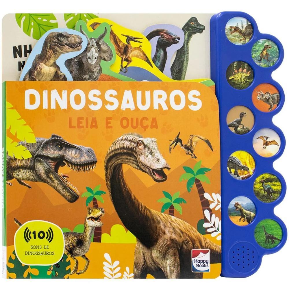 Livro Leia e Ouça: Dinossauros - Happy Books - 1