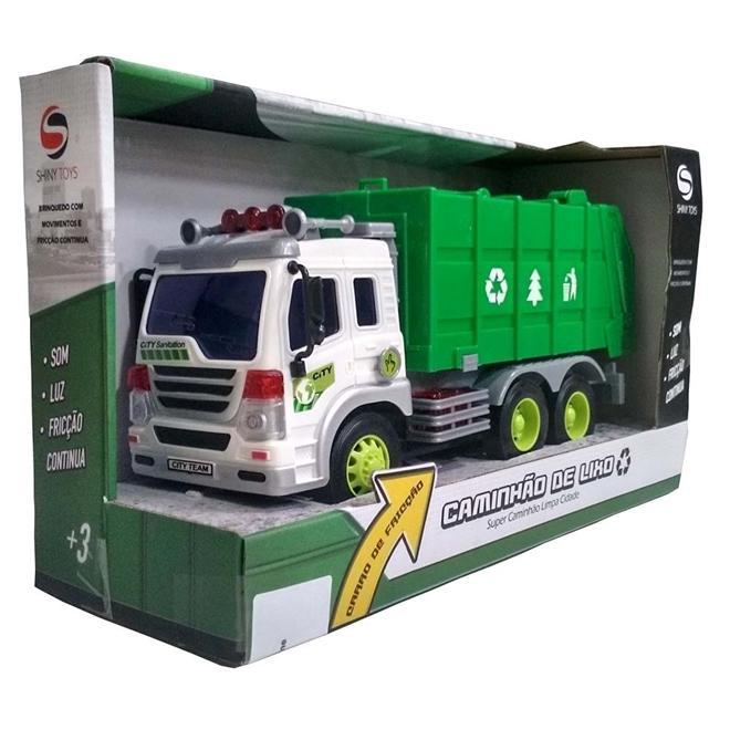 Veículo com Som e Luz - Caminhão de Lixo - Shiny Toys - 2
