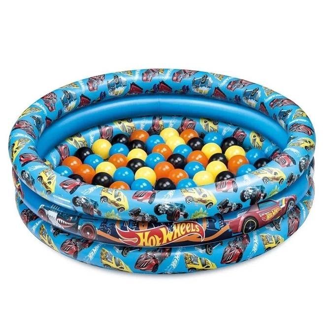 Piscina De Bolinhas Inflável Hot Wheels C/ 25 Bolinhas - Fun - 1