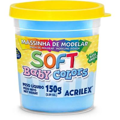 Massa de Modelar Soft 150G - Azul Bebê - Acrilex