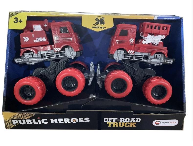Carrinho com Fricção - Truck Monster Vermelho - Shiny Toys - 1