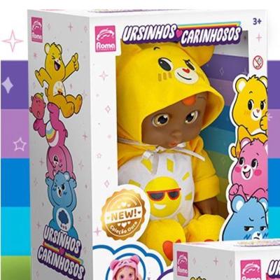 Boneca Kilty Kids Ursinhos Carinhosos Amarelo - Roma