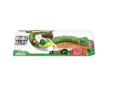 Robô Alive Cobra Verde e Laranja - Candide