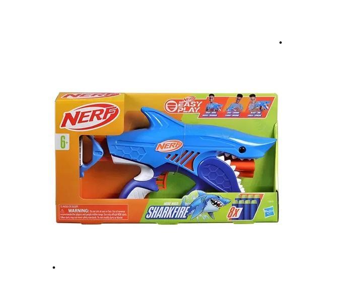 Lançador de Dardos Nerf Wild Sharkfire F8645 - Hasbro - 1