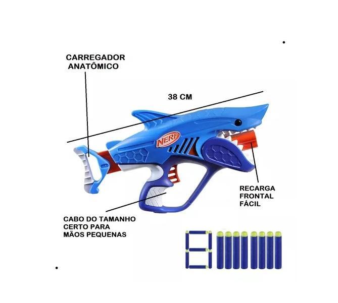 Lançador de Dardos Nerf Wild Sharkfire F8645 - Hasbro - 2
