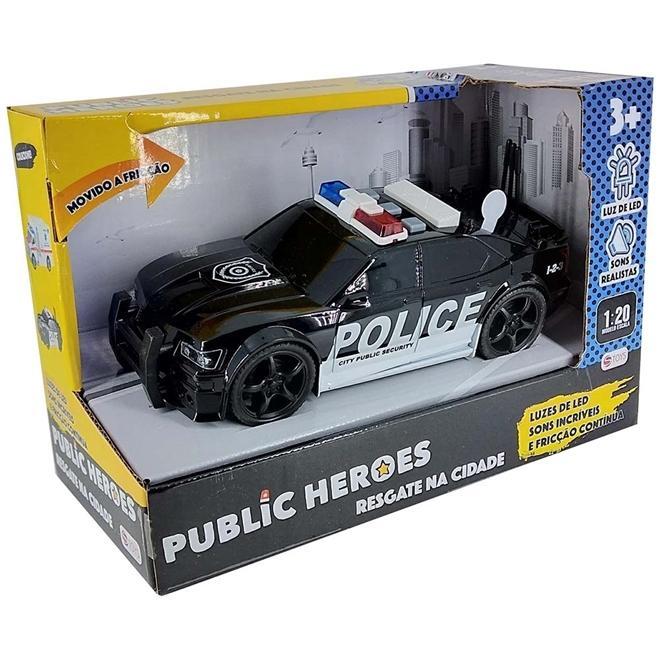 Carro de Polícia com luz e som  - Shiny Toys - 1