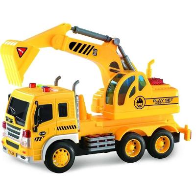 Caminhão Truck Escavadeira Luz e Som 1:16 - Shiny Toys