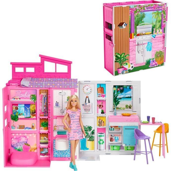 Boneca Barbie Estante Casa Glam com Boneca HRJ77 - Mattel - 1