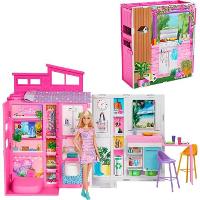 Boneca Barbie Estante Casa Glam com Boneca HRJ77 - Mattel - 1