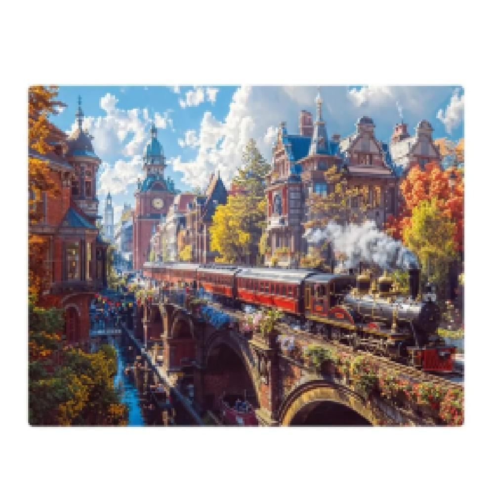 Quebra-Cabeça 1000 Peças Trem Pela Cidade - Toyster - 2