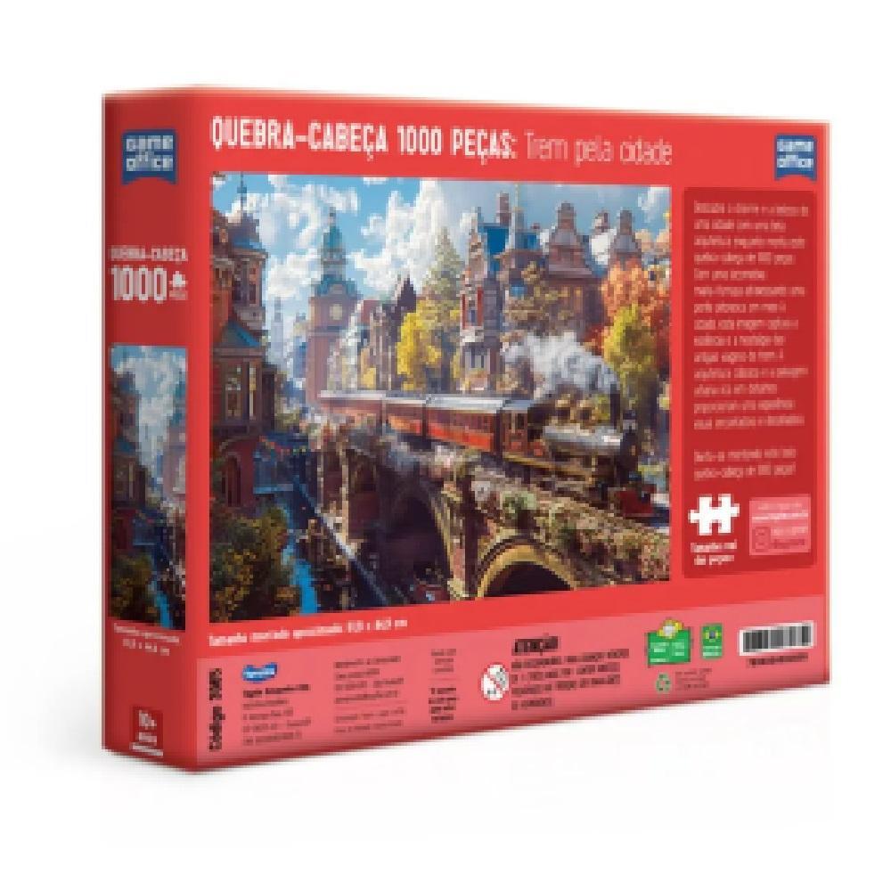 Quebra-Cabeça 1000 Peças Trem Pela Cidade - Toyster - 3