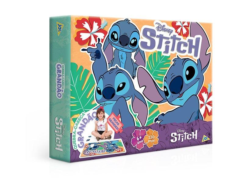 Stitch Quebra Cabeça 120 Peças Grandão - Toyster  - 1