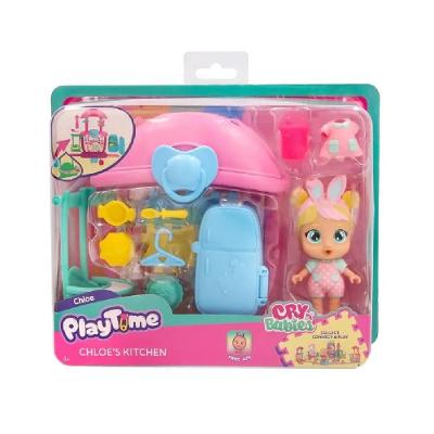Boneca Cry Baby Chloe Play Time Cozinha - Multikids