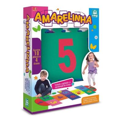 Amarelinha Colorida E.V.A - 14 placas - NIG