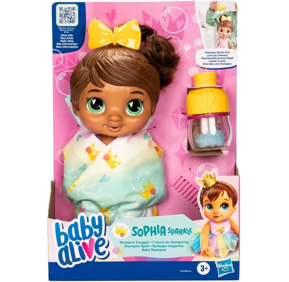 Boneca Baby Alive Bebê Shampoo Morena - F9120 - Hasbro - 1