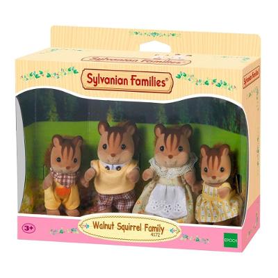 Sylvanian Families - Familia dos Esquilos Noz - Epoch Magia