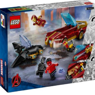 Lego 76310 - Carro Homem de Ferro e Pantera Negra vs Hulk 
