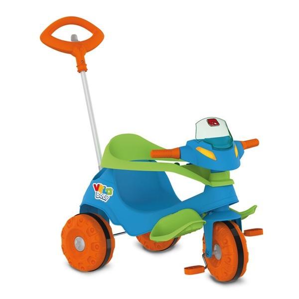 Triciclo Velobaby Passeio e Pedal Azul G2 - Bandeirante - 2