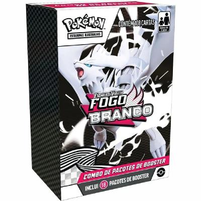 Pokémon TCG Combo de 18 Boosters Fogo Branco Copag