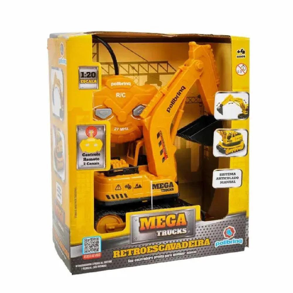 Carrinho Controle Remoto Retroescavadeira - Polibrinq - 1