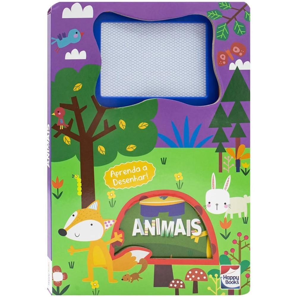 Livro-Lousa Mágica! Animais - Happy Books - 1