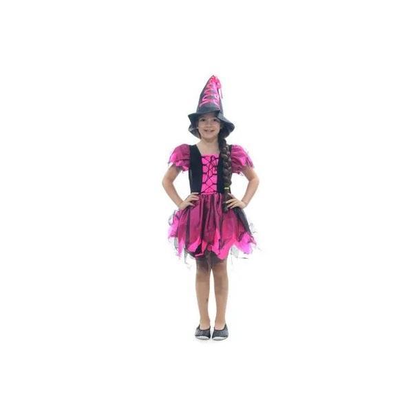 Fantasia Bruxa Encantada Rosa Luxo M - Abrakadabra - 1