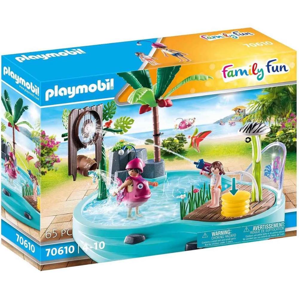 Playmobil Piscina Pequena Esguicho Água - Family Fun - Sunny - 1