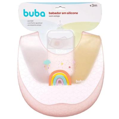 Babador Pega Migalhas Em Silicone Arco-Ìris - Buba