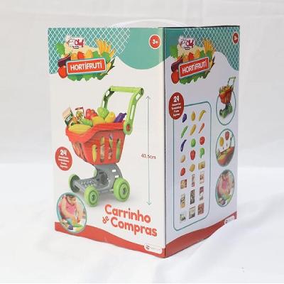 Carrinho de Compras com 24 peças sortidas - Shiny Toys