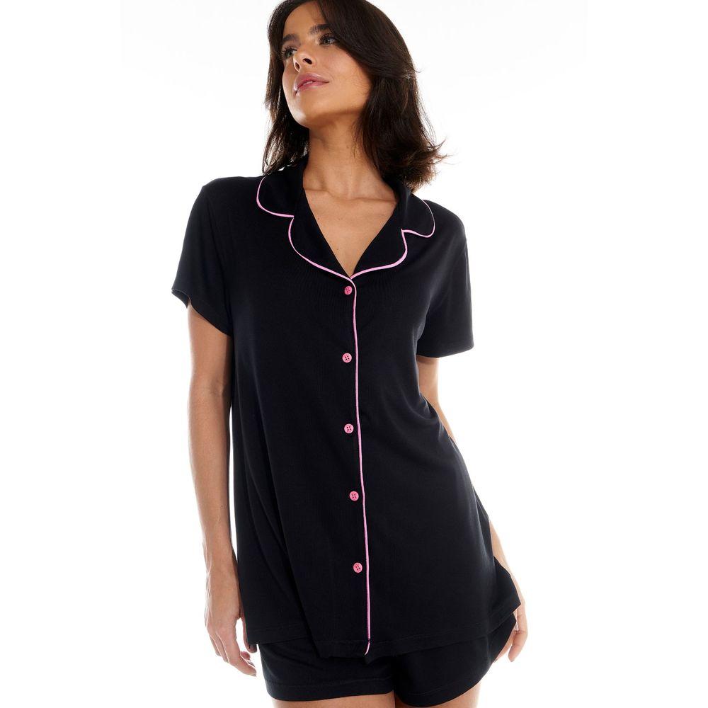 Pijama Curto Manga Curta Malha Rafaela - 3