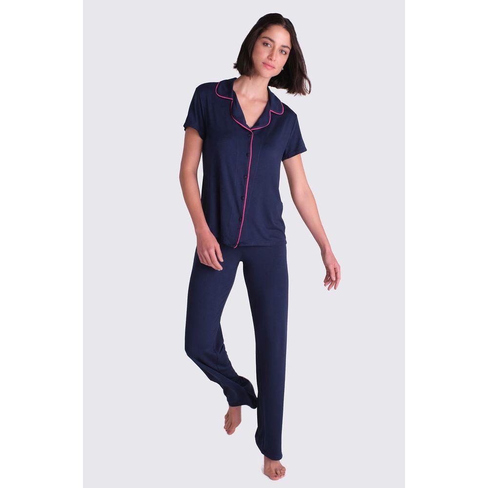 Pijama Longo Malha Rafaela.. - 1