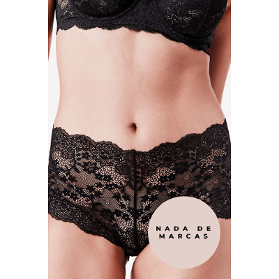 Calcinha Caleçon Renda Basic Me