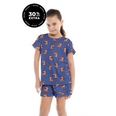 Pijama Curto Malha Natalie Kids Feminino