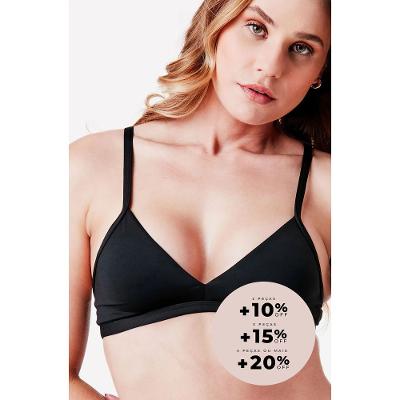 Sutiã Triângulo Sem Bojo Microfibra Comfy