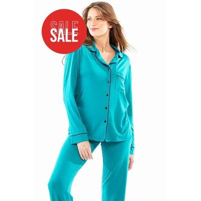 Pijama Longo Manga Longa Malha Rafaela