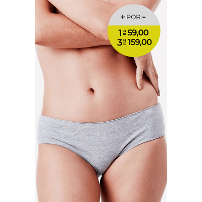 Calcinha Boy Short Cotton Milk