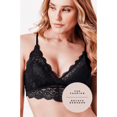 Sutiã Top Mari Renda Basic Me
