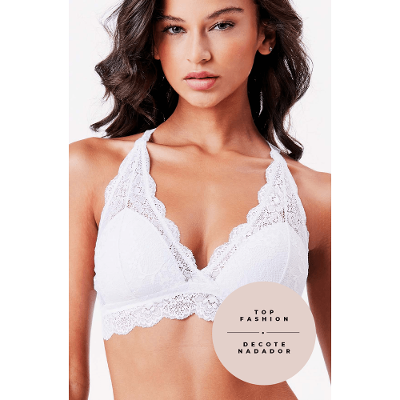 Sutiã Top Gabi Nadador Renda Basic Me
