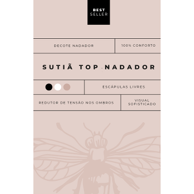 Sutiã Top Gabi Nadador Renda Basic Me