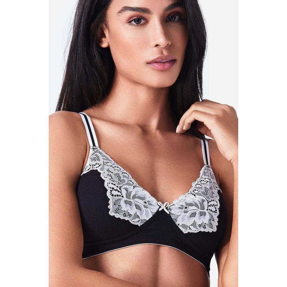 Sutiã Reforçado Sem Aro Flower Cotton - 1