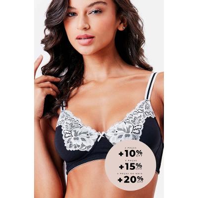 Sutiã Reforçado Sem Aro Flower Cotton