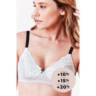 Sutiã Reforçado Sem Aro Flower Cotton
