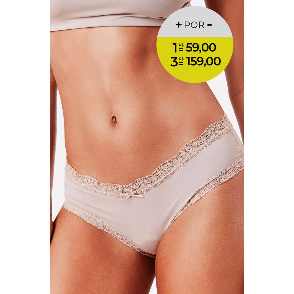 Calcinha Boneca Microfibra Skin - 1