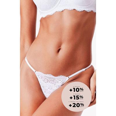 Calcinha Fio Dental Renda Basic Me