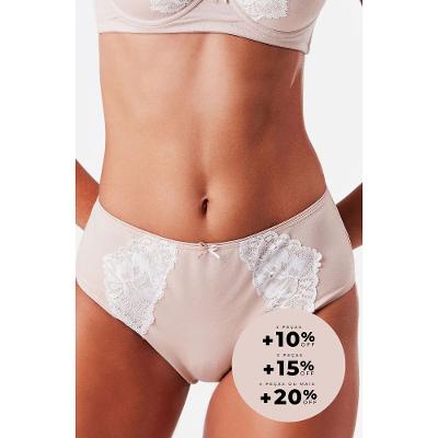 Calcinha Alta Cavada Flower Cotton