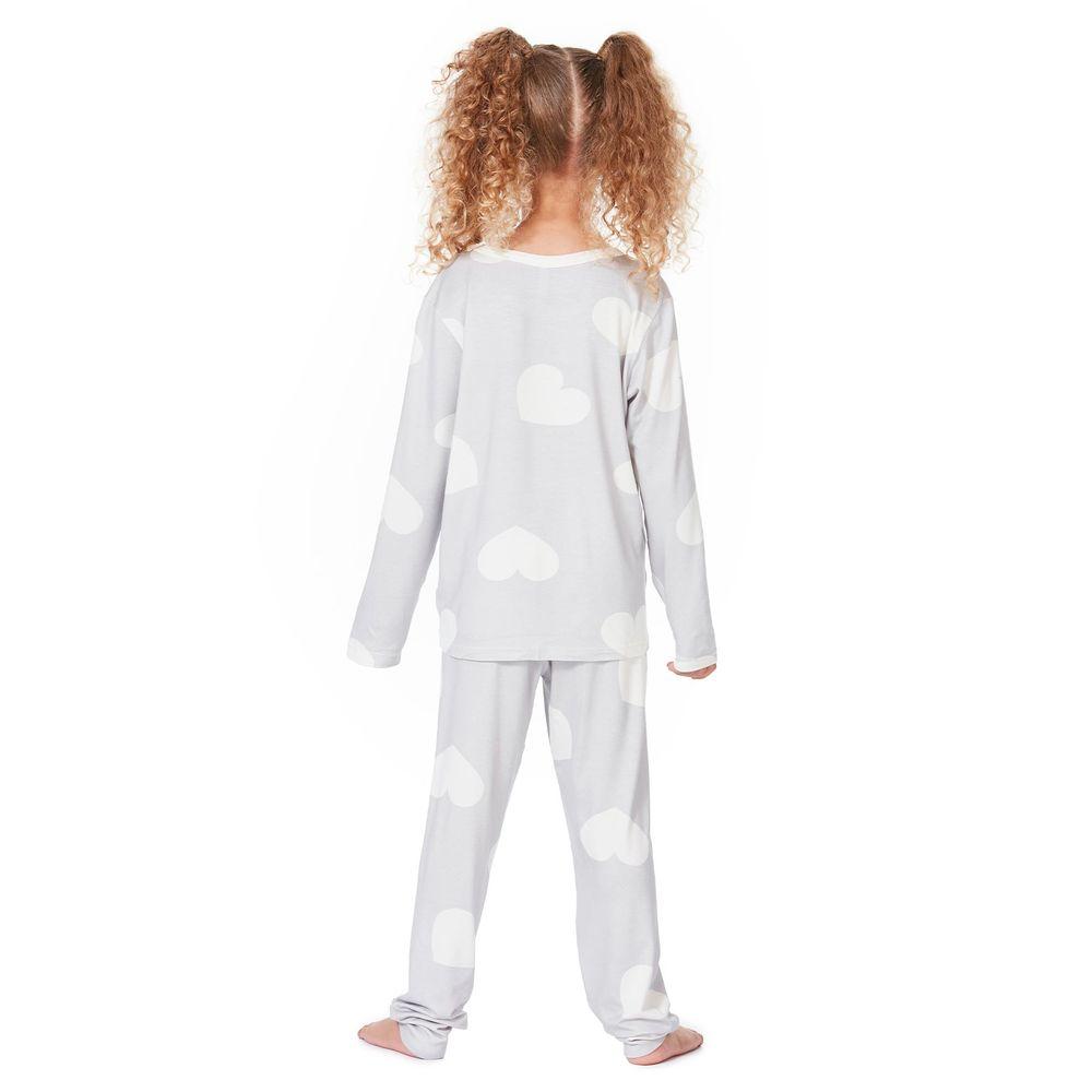 Pijama Longo Malha Mel Kids - 3