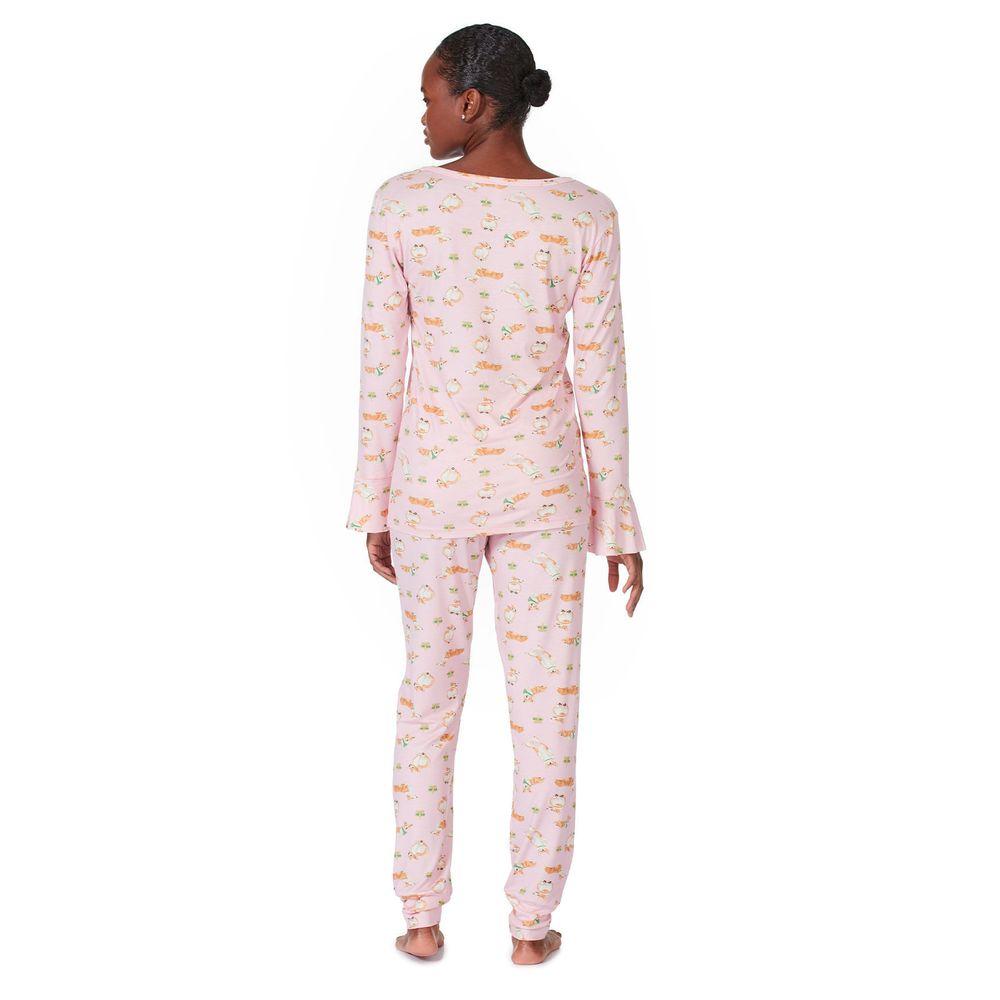 Pijama Longo Malha Elizabeth - 4