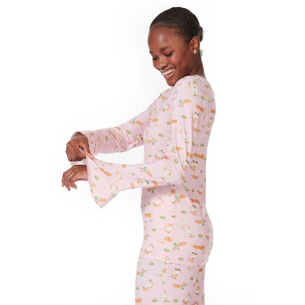 Pijama Longo Malha Elizabeth - 5